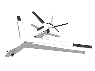 现代无人机草图大师模型，无人机su模型下载