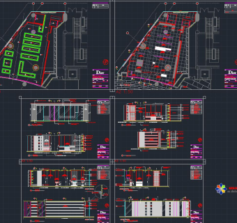 Dior男装专卖店装饰施工图,CAD建筑施工图