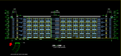 技术学院教学楼建筑施工图，教学楼CAD施工图纸下载