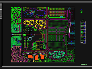 园林景观CAD施工图，CAD建筑图纸下载