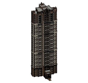 欧式住宅楼草图大师模型，住宅楼su模型下载