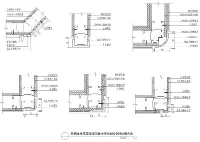 轻钢<a href=https://www.yitu.cn/su/7536.html target=_blank class=infotextkey>龙</a>骨隔<a href=https://www.yitu.cn/sketchup/qiangshi/index.html target=_blank class=infotextkey>墙饰</a>面材转角处理