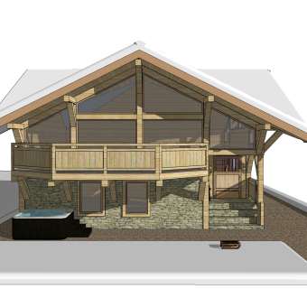 现代别墅草图大师模型下载，别墅SKP模型下载