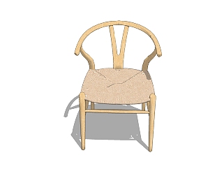 新中式精品单椅草图大师模型，单椅sketchup模型下载