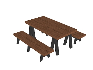 现代实木餐桌椅，<em>户外</em>椅子skp模型下载