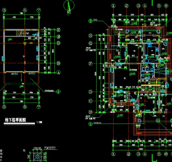 独栋3层别墅建筑结构全套施工图，别墅CAD图纸下载