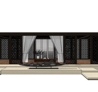 凉亭草图大师模型下载、凉亭su模型下载