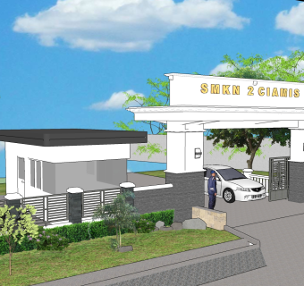 现代岗亭SU模型，岗亭SKB文件下载