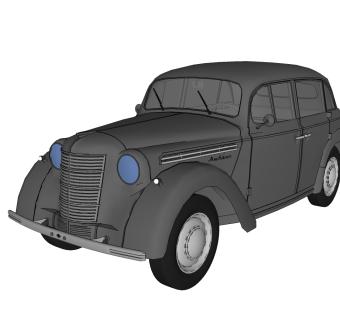 现代汽车免费su模型，现代汽车草图大师模型下载