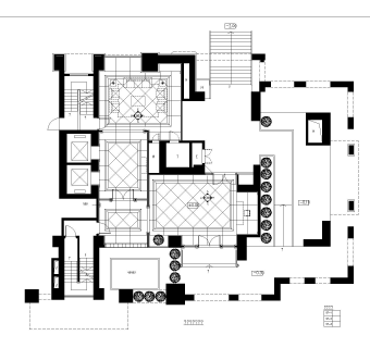 深圳香蜜湖1號三棟住宅入口電梯大堂CAD施工图套图，入口CAD建筑图纸下载