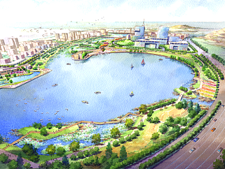 城市核心湖景观扩初设计方案