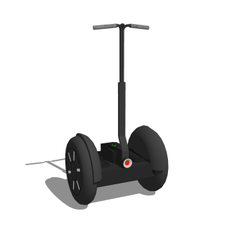 现代平衡车草图大师模型，平衡车su模型下载