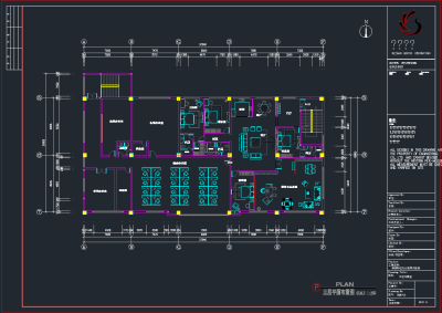 某某的办公楼CAD施工图，办公空间CAD施工图纸下载