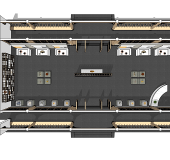 展厅草图大师模型下载、展厅su模型下载