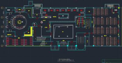 休闲洗浴中心吊顶工程施工图，洗浴中心CAD图纸下载