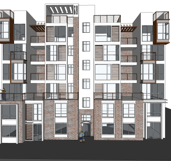 现代独栋别墅草图大师模型下载，独栋别墅sketchup模型