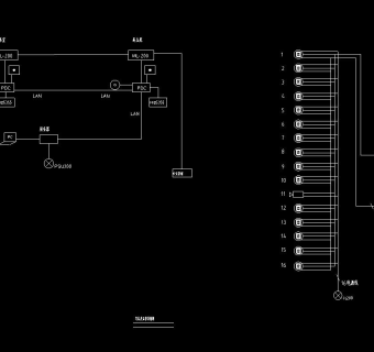 公司弱电电气工程报警图纸施工图CAD图纸