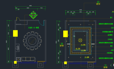 餐厅包间CAD施工详图下载、餐厅包间dwg文件下载