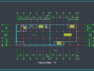 某综合楼方案图CAD施工图纸，办公空间CDA施工图纸下载