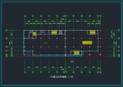 某综合楼方案图CAD施工图纸，办公空间CDA施工图纸下载