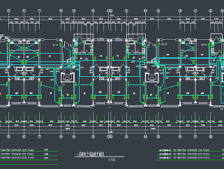 某地8层框架结构住宅楼电气设计施工图，建筑电气CAD图纸下载