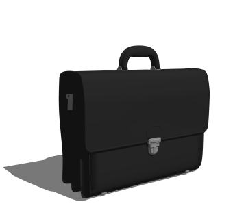 现代手提包SU模型，手提包SKB文件下载