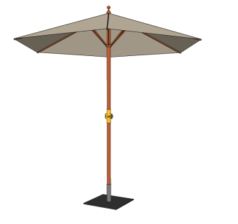 现代遮阳伞su模型下载、遮阳伞草图大师模型下载