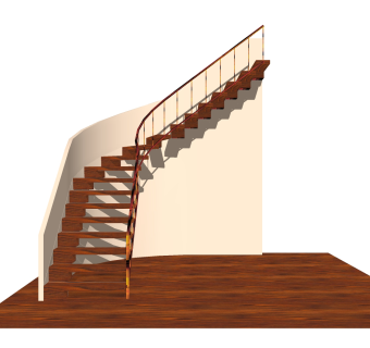 现代双跑折梯草图大师模型，双跑折梯sketchup模型免费下载