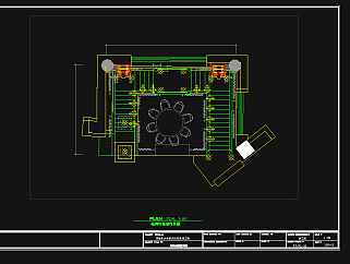 主题餐厅室内设计，餐饮CAD施工图纸下载