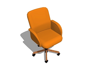 现代电脑椅草图大师模型，电脑椅SU模型下载