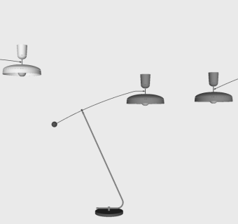 现代金属壁灯台灯落地灯组合su模型下载、金属壁灯台灯落地灯组合草图大师模型下载