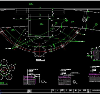 道路环境景观工程施工图，道路环境CAD景观设计规划