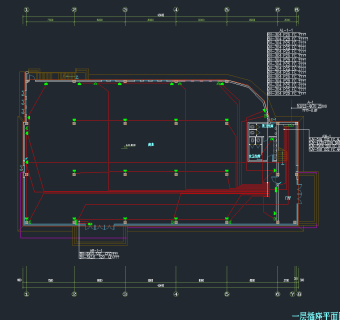 某二层售楼处建筑施工套图，售楼处建筑CAD施工图纸下载