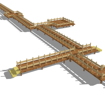 现代栈道SU模型，栈道SKB文件下载
