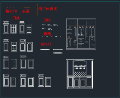 原创全屋定制柜体榻榻米CAD施工图，榻榻米CAD图纸下载