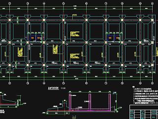 某地五层框架结构办公楼建筑施工图设计，办公楼框架结构CAD工程图下载