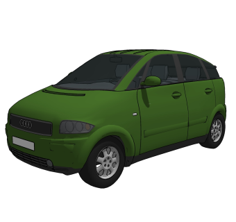 现代汽车免费su模型，现代汽车sketchup模型下载