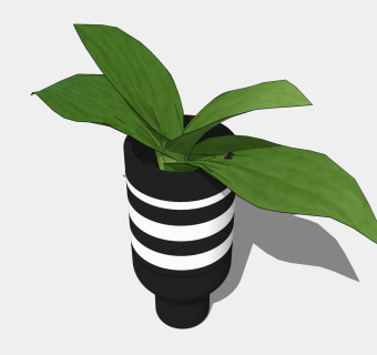  现代花瓶摆件草图大师模型，花瓶 sketchup模型下载