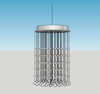 北欧吊灯草图大师模型，吊灯skp模型下载