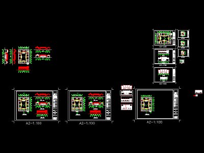经典四合院建筑施工图，四合院CAD图纸下载