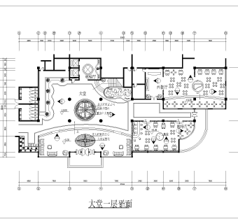  二层西餐厅装修CAD图纸的下载