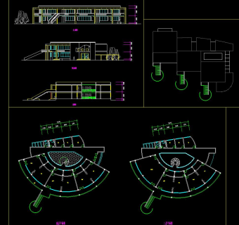 整套幼儿园cad施工图，幼儿园cad建筑图纸下载