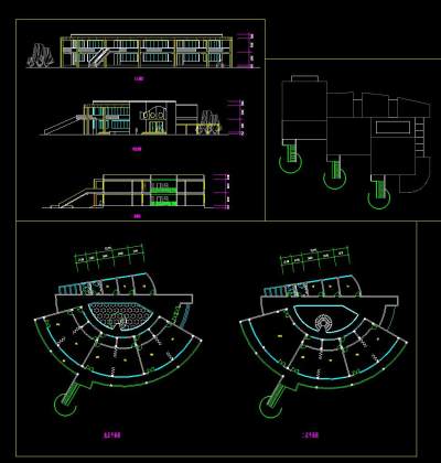 整套幼儿园cad施工图，幼儿园cad建筑图纸下载