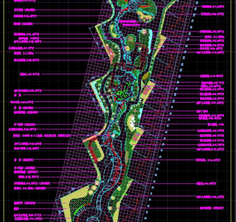 园林景观施工全图，园林景观CAD图纸下载
