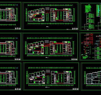 幼儿园电气施工图CAD图纸