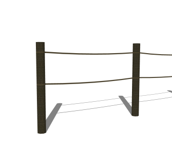 现代栏杆SU模型，栏杆SKB文件下载