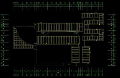 某学校建筑单体施工图，学校cad设计图纸下载