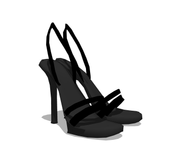 现代女士高跟凉鞋草图大师模型,服装店衣架su模型下载