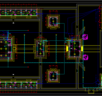 古庙cad建筑图纸，寺庙cad建筑施工图下载