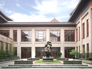 新中式生态酒店庭院景观设计方案